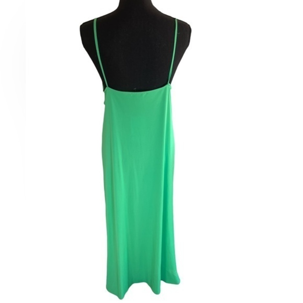 ZARA Women's Cut Out Green Maxi Dress Size Large NEW/NWT‎ - Picture 3 of 8